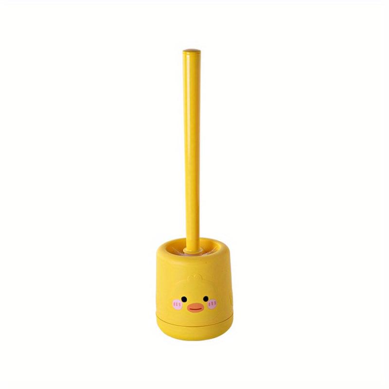 Duck Pattern Toilet Brush And Holder Long Handle Toilet Cleaning Brush