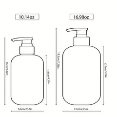 Plastic Bathroom Lotion Pump Bottled 300ML 500ML Dispenser