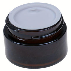 Amber Brown Glass Jar Face Cream Bottles With Screw Cap Cosmetic Makeup Lotion