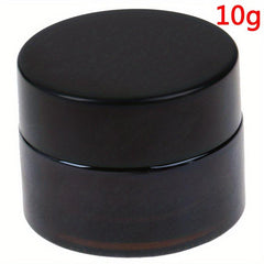 Amber Brown Glass Jar Face Cream Bottles With Screw Cap Cosmetic Makeup Lotion