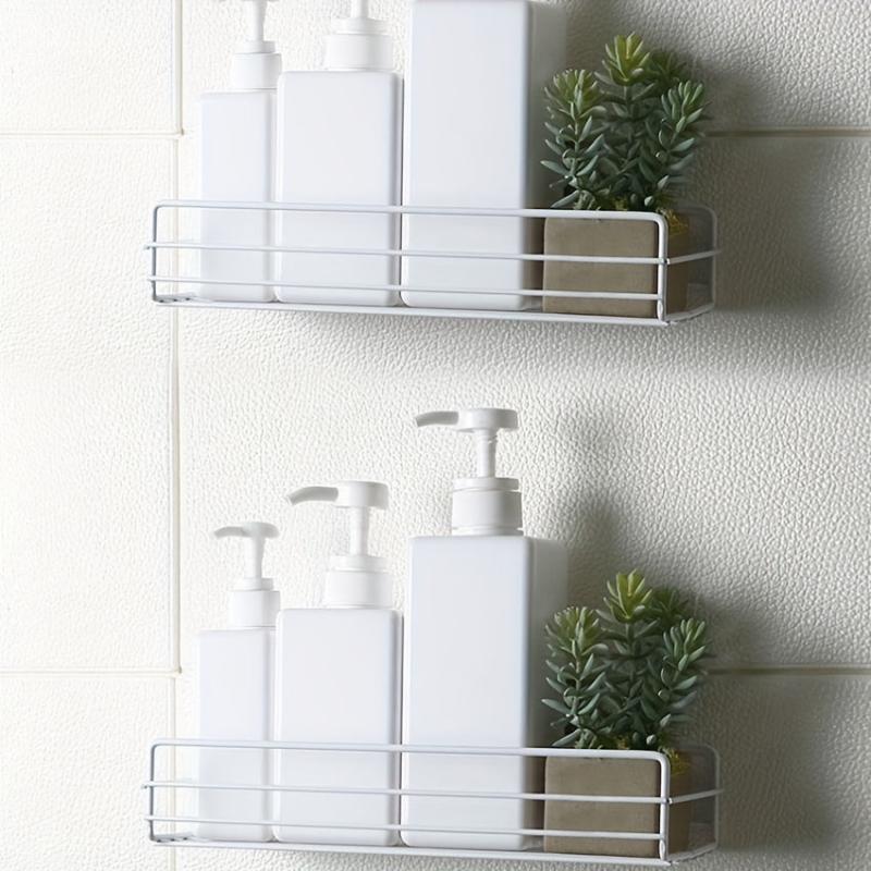 2pcs Stainless Steel Bathroom Storage Rack