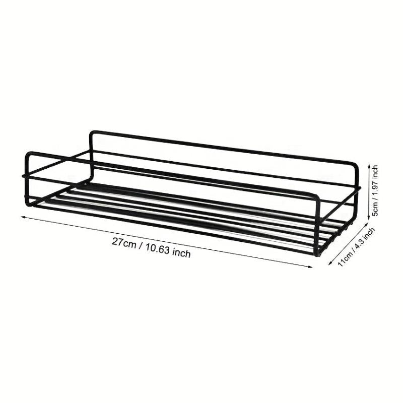 2pcs Stainless Steel Bathroom Storage Rack