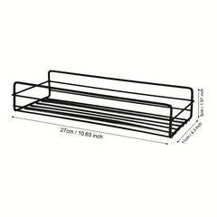 2pcs Stainless Steel Bathroom Storage Rack