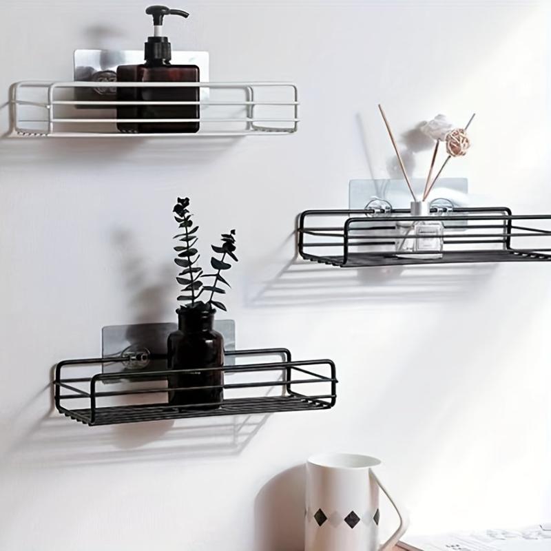 2pcs Stainless Steel Bathroom Storage Rack