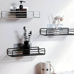 2pcs Stainless Steel Bathroom Storage Rack
