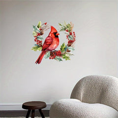 Red Bird Toilet Decal Household Wall Decal Room Decor