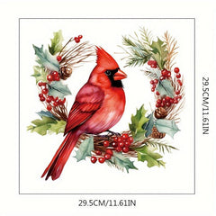 Red Bird Toilet Decal Household Wall Decal Room Decor