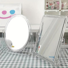 Transparent Makeup Mirror Desktop Double-Sided Table Mirror