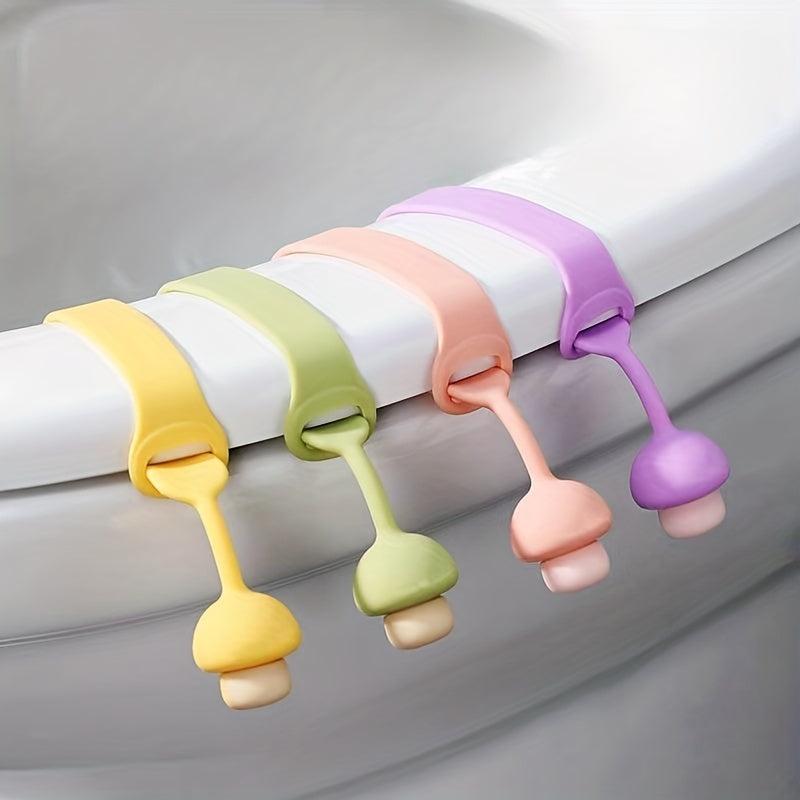 4PCS Toilet Lid Lifter Silicone Handle Hygienic Anti-dirty Opener