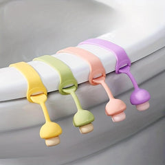 4PCS Toilet Lid Lifter Silicone Handle Hygienic Anti-dirty Opener