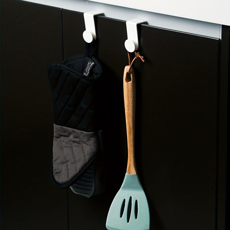 2pcs Towel Hook Closet Door Bathroom Storage Home Essential