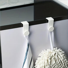 2pcs Towel Hook Closet Door Bathroom Storage Home Essential