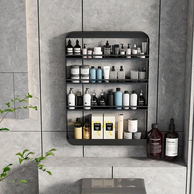 Wall Mounted Cosmetics Shelf for Bathroom Storage