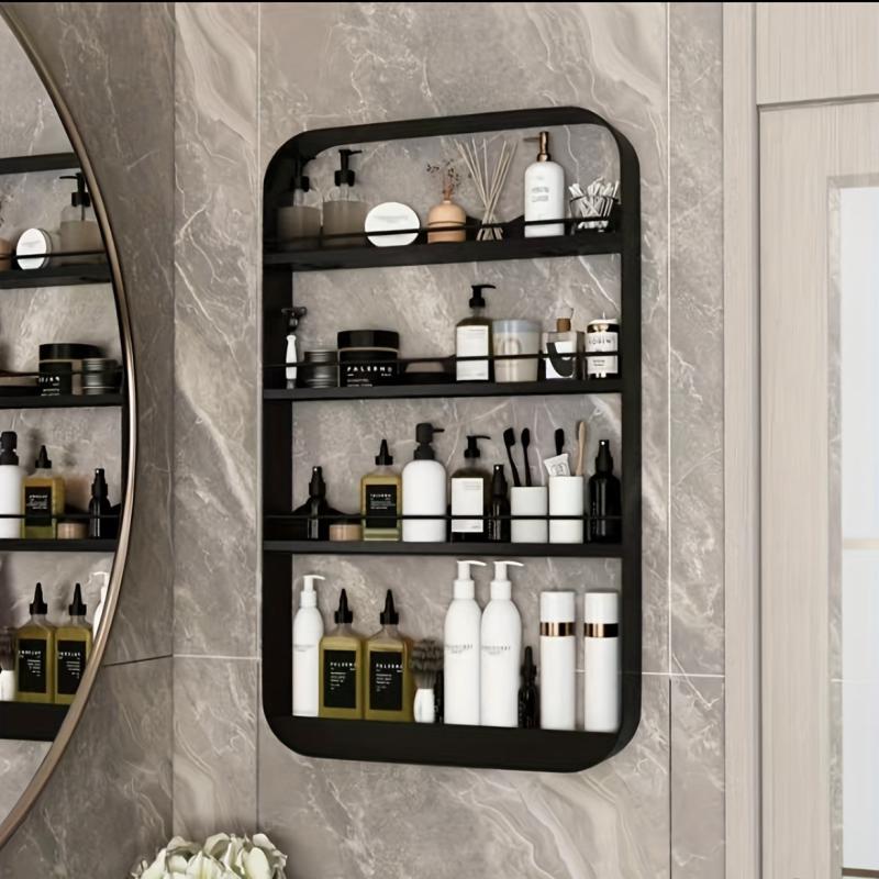 Wall Mounted Cosmetics Shelf for Bathroom Storage