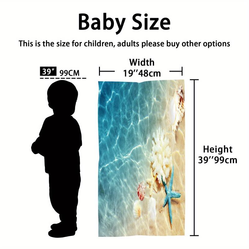 Microfiber Beach Towel Quick Dry Soft & Absorbent Ocean Tropical Pattern