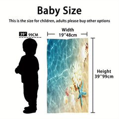 Microfiber Beach Towel Quick Dry Soft & Absorbent Ocean Tropical Pattern