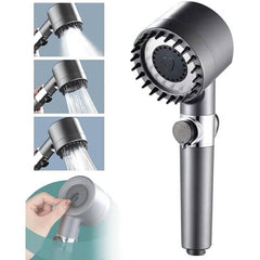 1pc Multifunctional Massage Shower Head High Pressure 3 Mode Handheld Shower Hea