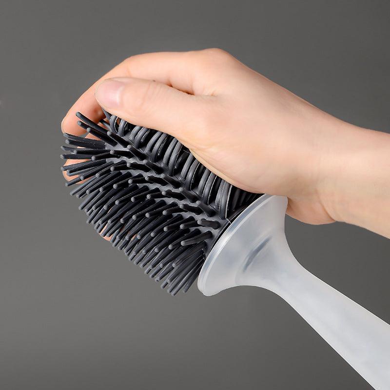 Toilet Brush Set Wall Mounted with Detergent Holder