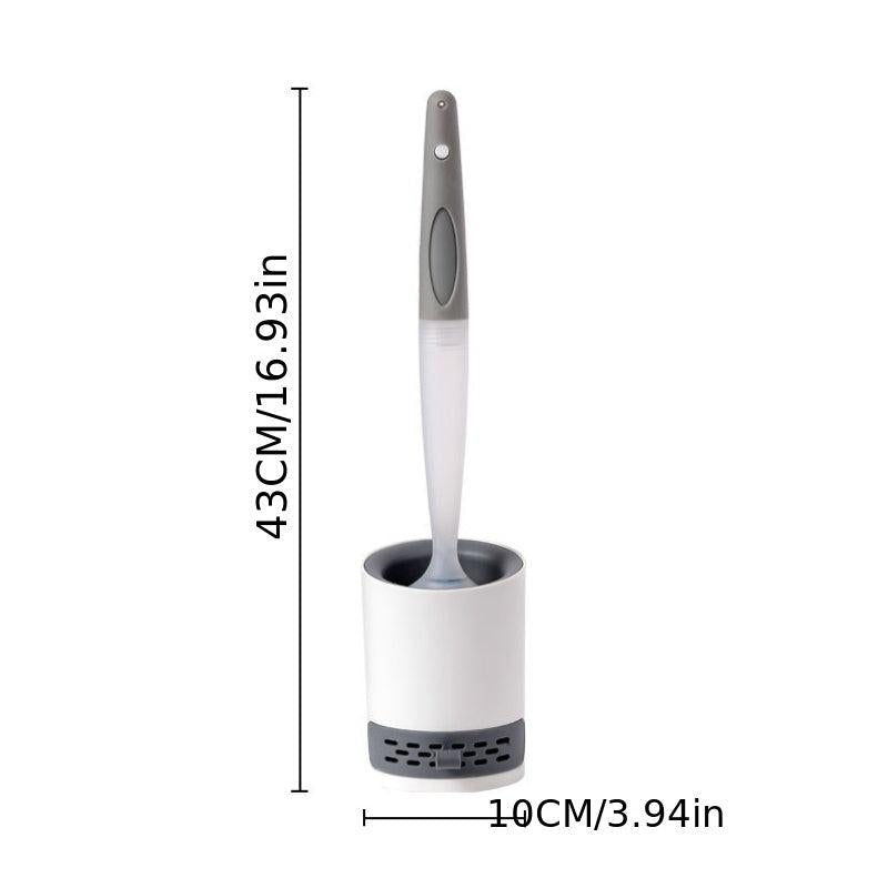Toilet Brush Set Wall Mounted with Detergent Holder
