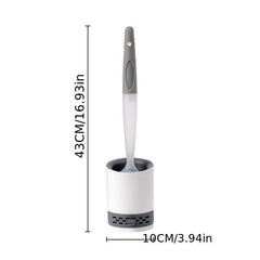 Toilet Brush Set Wall Mounted with Detergent Holder
