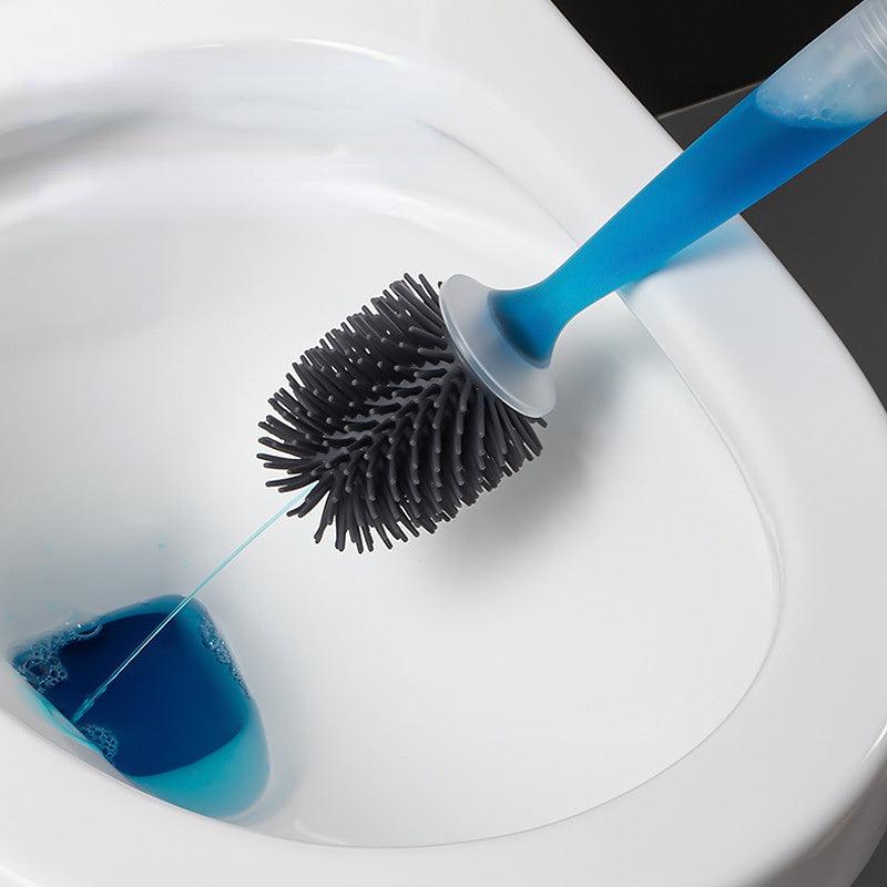 Toilet Brush Set Wall Mounted with Detergent Holder