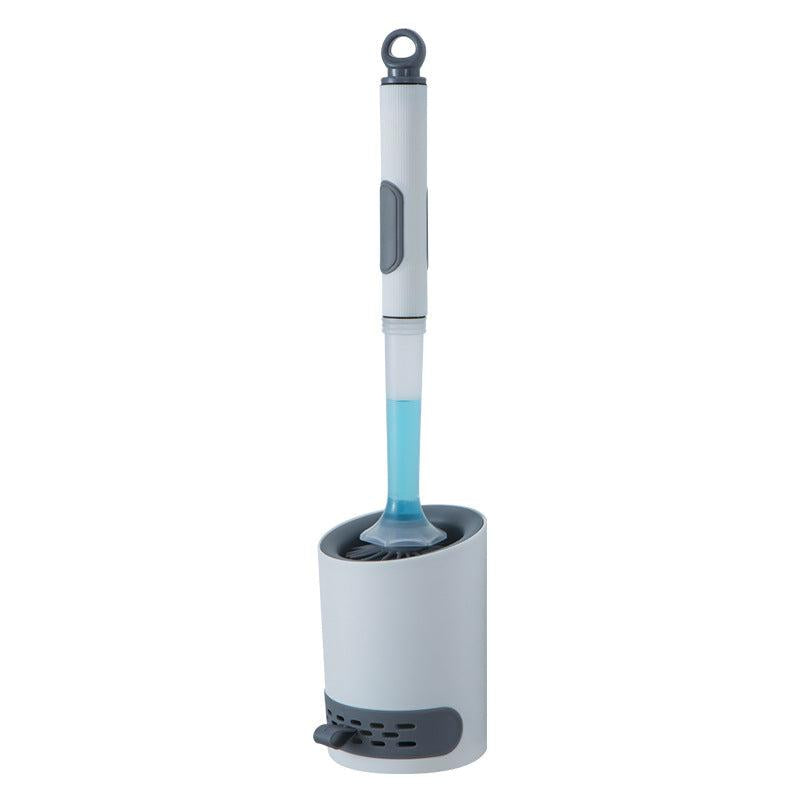 Toilet Brush Set Wall Mounted with Detergent Holder
