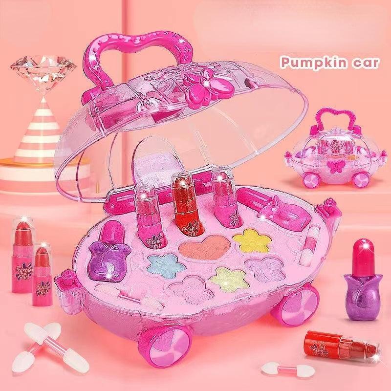 Kids Princess Party Dressing Box Makeup Toy Set Cosmetics Pretend Play Kit