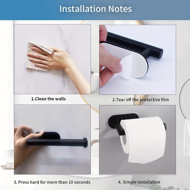 Toilet Paper Holder Wall Mount Stainless Steel Paper Roll Rack