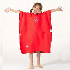 Kids Quick Drying Hooded Bathrobe for Beach and Pool