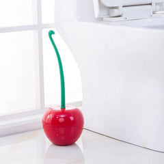 Cherry Shaped Toilet Brush With Holder Box Bathroom Supplies