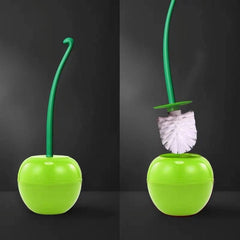 Cherry Shaped Toilet Brush With Holder Box Bathroom Supplies