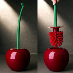 Cherry Shaped Toilet Brush With Holder Box Bathroom Supplies