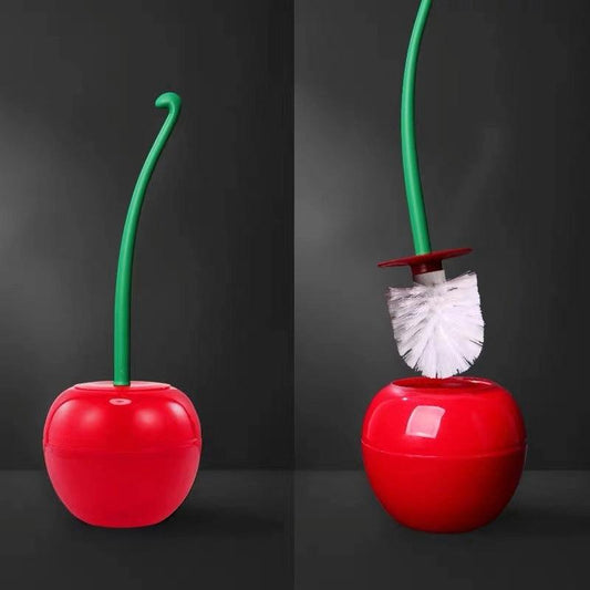 Cherry Shaped Toilet Brush With Holder Box Bathroom Supplies