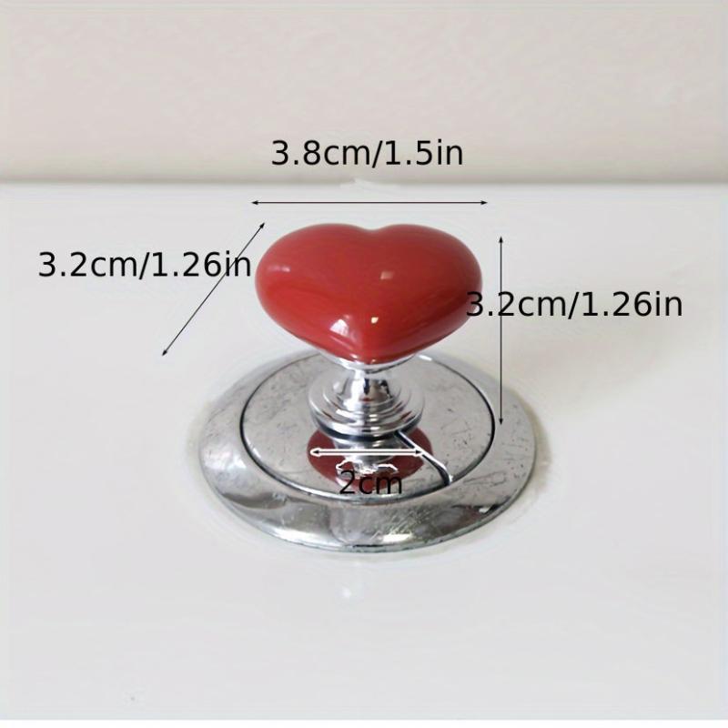 2pcs Love Toilet Press Switch Water Tank Flushing Button