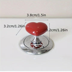 2pcs Love Toilet Press Switch Water Tank Flushing Button