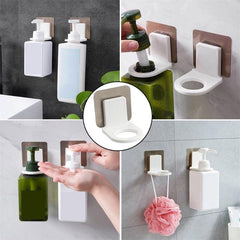 5pcs Shower Gel Bottle Rack Wall Mounted Holder Hook for Bathroom