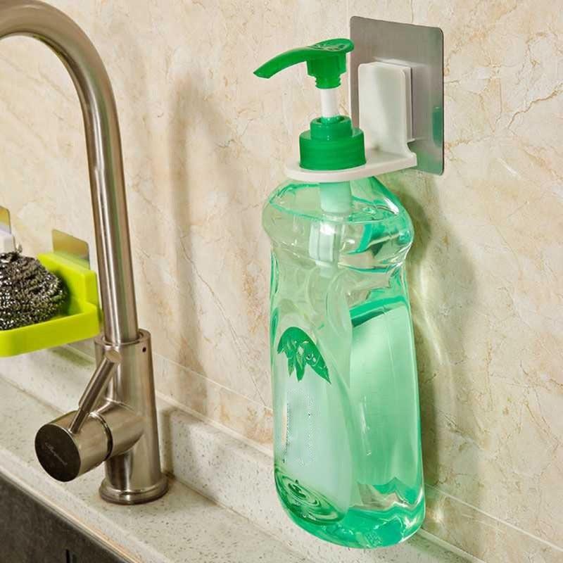5pcs Shower Gel Bottle Rack Wall Mounted Holder Hook for Bathroom