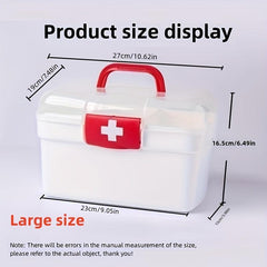 Plastic Medicine Box Home Care Emergency Storage