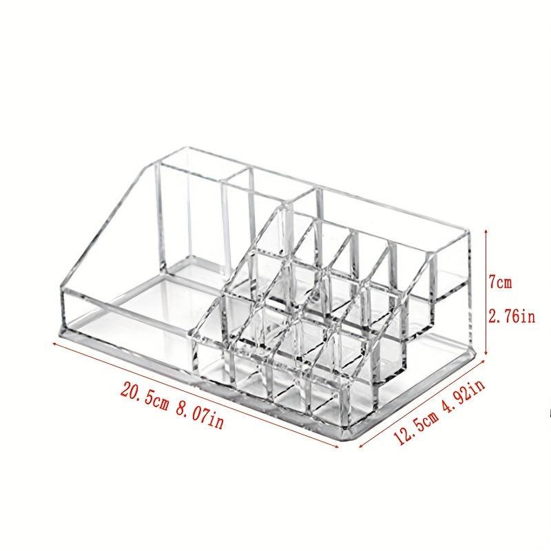 Transparent Acrylic Makeup Organizer Box for Lipstick Nail Polish Storage
