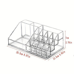 Transparent Acrylic Makeup Organizer Box for Lipstick Nail Polish Storage