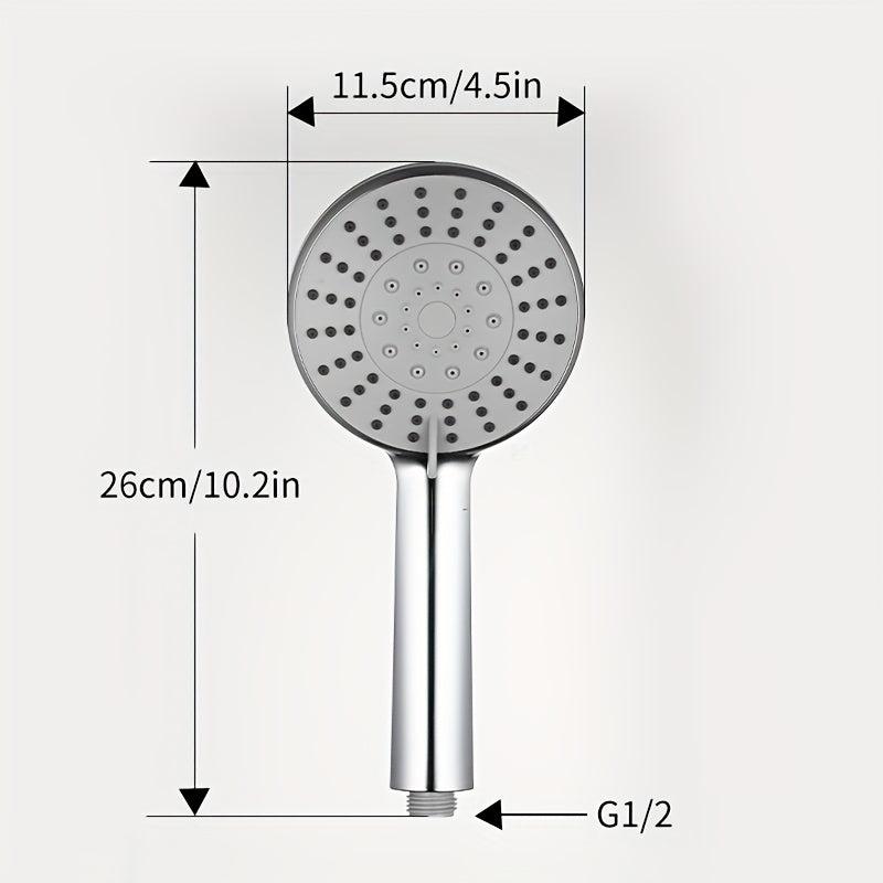 Adjustable Handheld Shower Head Round Spray Bathroom Hardware