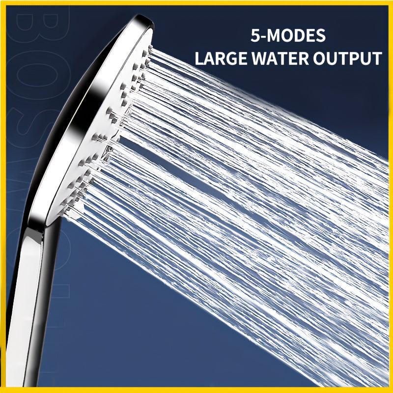 Adjustable Handheld Shower Head Round Spray Bathroom Hardware