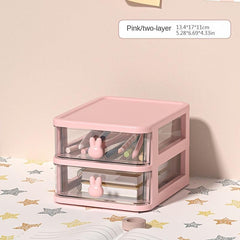 Transparent Cosmetics Jewelry Storage Cabinet Desk Drawer Storage Box