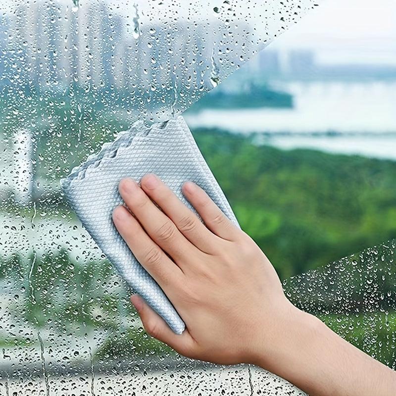 Bathroom Shower Scraper Fish Scale Cloth Multifunctional Windows Glass Scraper