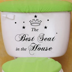 Removable Bathroom Toilet Seat Sticker Waterproof Decorative Decal