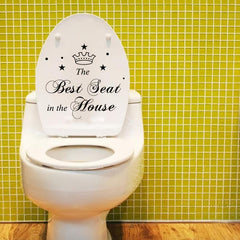 Removable Bathroom Toilet Seat Sticker Waterproof Decorative Decal