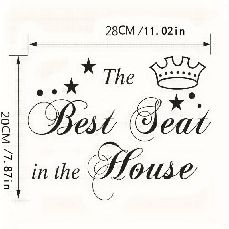 Removable Bathroom Toilet Seat Sticker Waterproof Decorative Decal