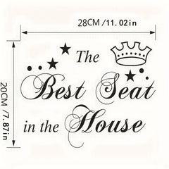Removable Bathroom Toilet Seat Sticker Waterproof Decorative Decal