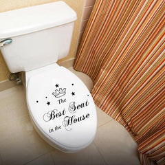 Removable Bathroom Toilet Seat Sticker Waterproof Decorative Decal