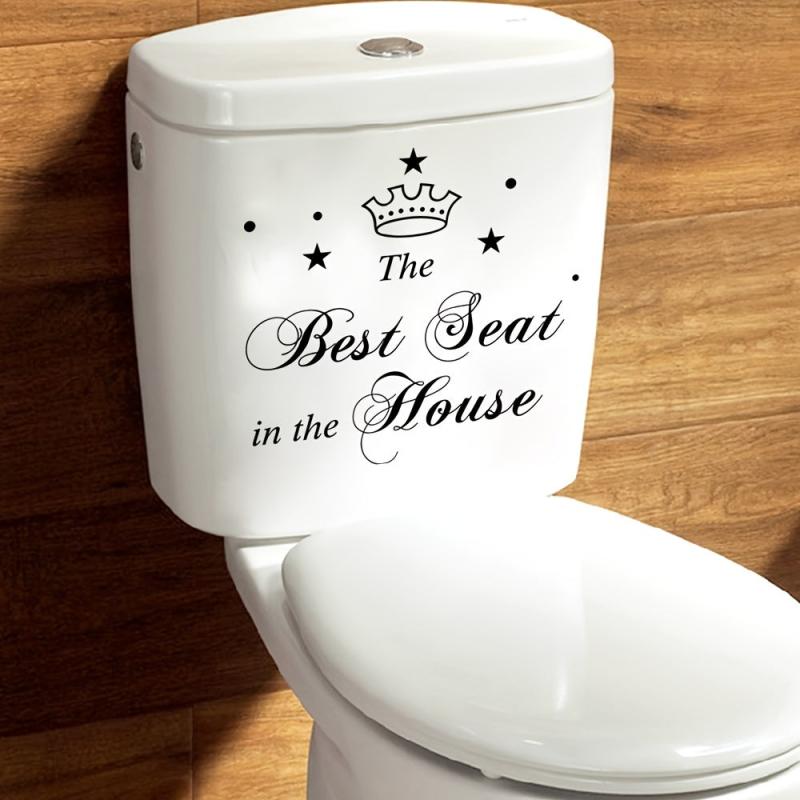 Removable Bathroom Toilet Seat Sticker Waterproof Decorative Decal